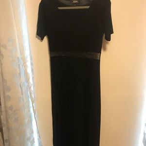Black maxi dress